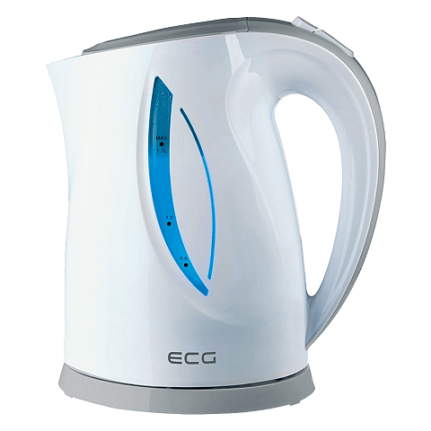 ECG RK 1758 Wasserkocher 1,7 l 2000 W Grau, Weiß