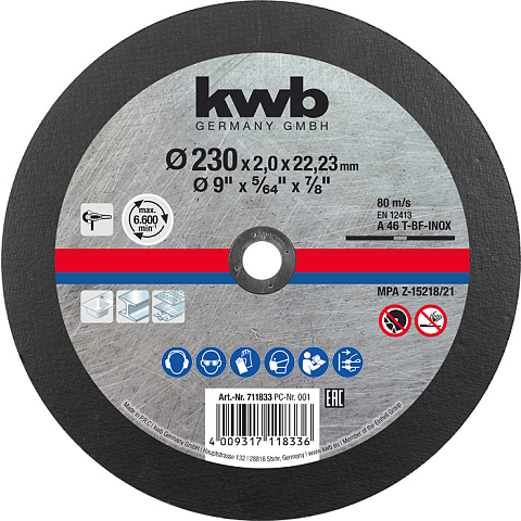 kwb 711811 Winkelschleifer-Zubehör Schneidedisk
