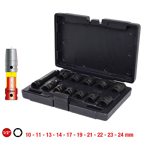KS Tools 515.0112 Steckdosen/Steckdosen-Set Steckschlüssel-Satz