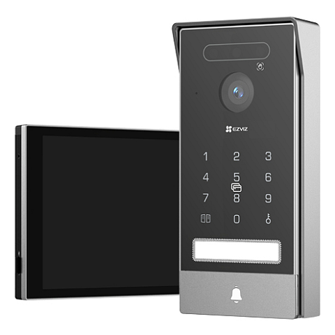 EZVIZ HP7 PRO 4K Video-Zugangssystem 20,3 cm (8") Schwarz, Grau