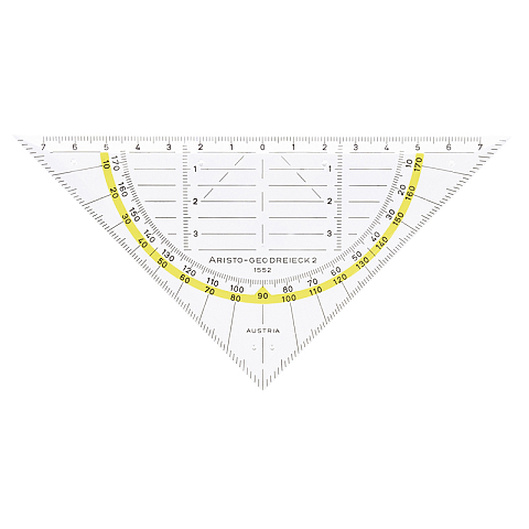 Aristo AR1552 45° Dreieck Polymethylmethacrylat (PMMA) Transparent 1 Stück(e)