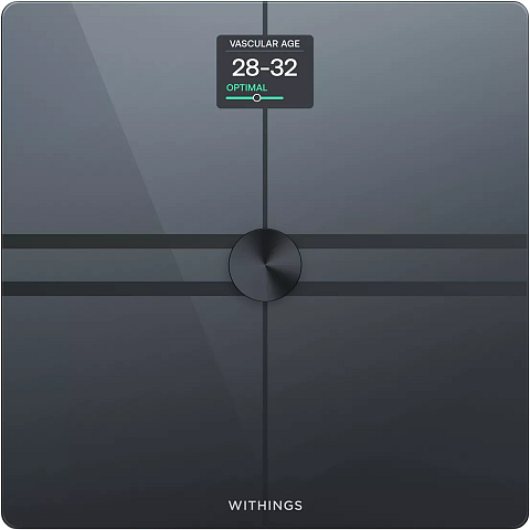 Withings Body Comp Quadratisch Schwarz Elektronische Personenwaage