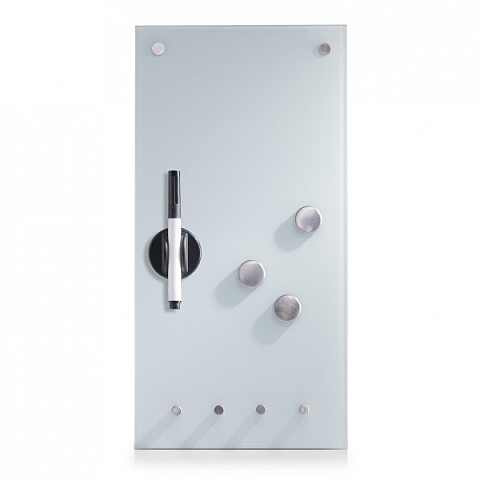 Zeller Present 11610 Magnettafel Glas 200 x 400 mm Weiß