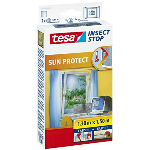 TESA Insect Stop Moskitonetz Fenster Anthrazit
