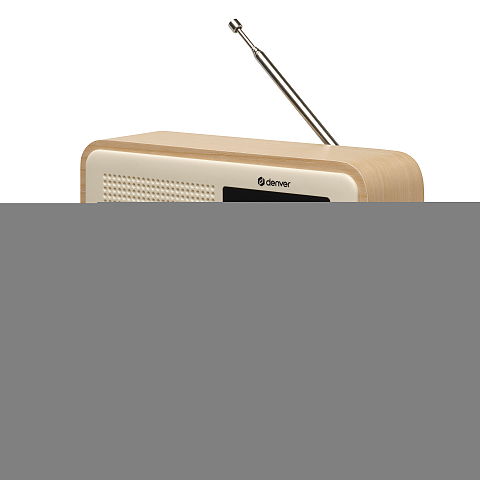 Denver DAB-60LW Tragbar Analog & Digital Weiß, Holz