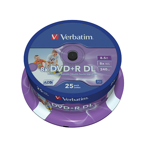 Verbatim 43667 DVD-Rohling 8,5 GB DVD+R DL 25 Stück(e)