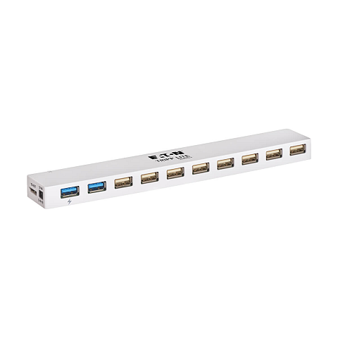 Tripp Lite U360-010C-2X3 10-Port USB 3.x (5 Gbps) / USB 2.0 Combo Nabe – USB-Aufladung, 2 USB 3.x &amp; 8 USB 2.0 Ports