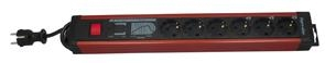REV 6-f. PC socket line, 3,0 m Schwarz 250 V 3 m