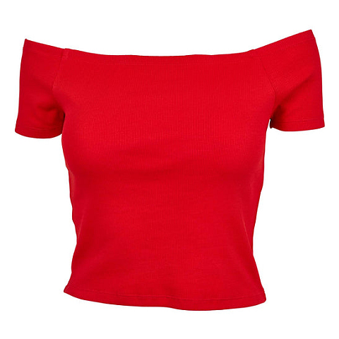 Urban Classics TB1500-00697-0051 T-Shirt Schulterfrei Kurzärmel Baumwolle, Elastan
