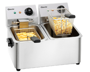 Bartscher SNACK II Doppel 8 l Eigenständig 4000 W Fritteuse Edelstahl