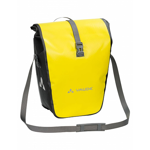 VAUDE Aqua Back Single Sattel Fahrradtasche 24 l Stoff, Polyurethan Schwarz, Gelb