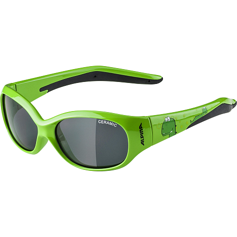 Alpina Sports Flexxy Kids Multisportbrille Junge/Mädchen Vollrand Grün