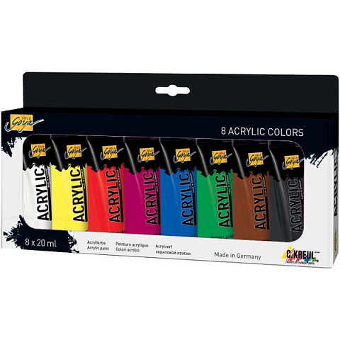 KREUL SOLO GOYA Acrylic 20 ml Tuben 8er Set