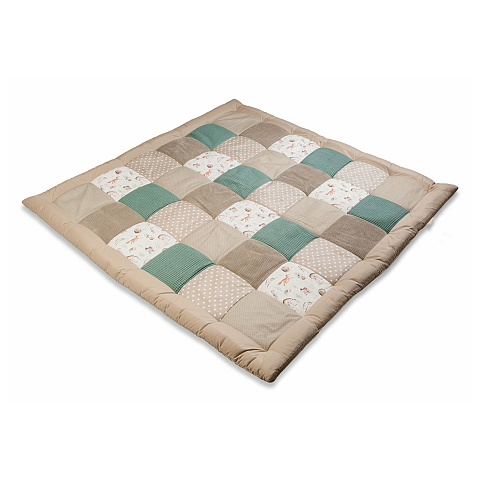 ULLENBOOM KD-140140-WF Baby Erlebnisdecke & Spielmatte Baumwolle, Polyester Beige, Braun, Grün, Weiß Babyspielmatte