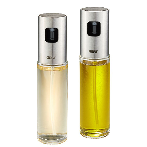 GEFU NEVA Öl-/Essig-Spender 0,1 l Flasche Glas, Kunststoff, Edelstahl Edelstahl, Transparent