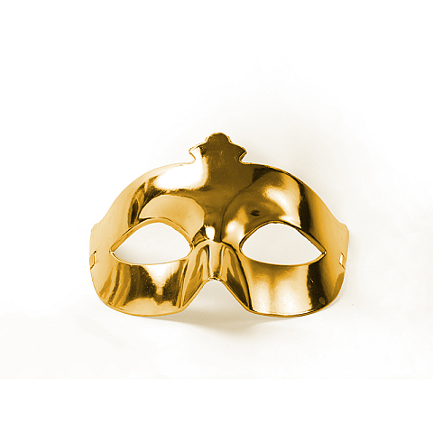 PartyDeco Maske Party, gold