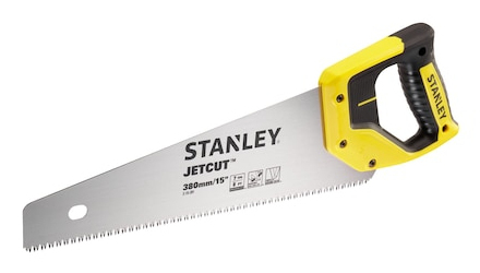 Stanley 2-15-281 Handsäge 38 cm Schwarz, Edelstahl, Gelb