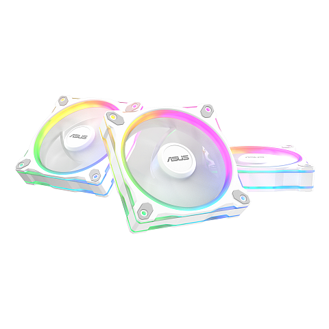 ASUS Prime MR120 Fan ARGB Reverse White 3in1 Computergehäuse Ventilator 12 cm Weiß 3 Stück(e)