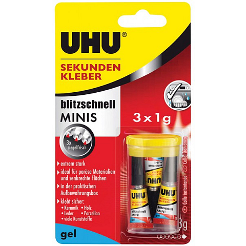 UHU Sekundenkleber Minis