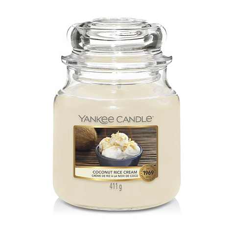 Yankee Candle Coconut Rice Dream Wachskerze Rund Weiß 1 Stück(e)