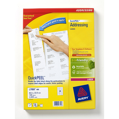 Avery L7159-100 Adressaufkleber Weiß