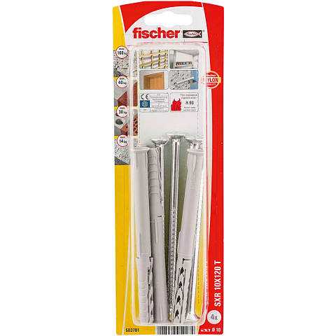Fischer 503781 Schraubanker/Dübel 4 Stück(e) Schrauben- & Dübelsatz 120 mm