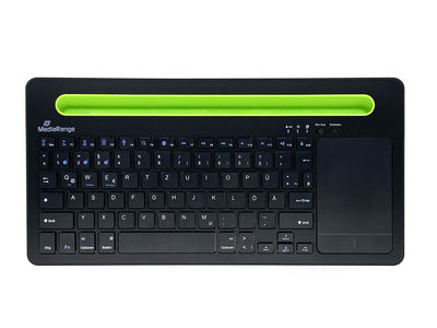 MediaRange MROS131 Tastatur Büro Bluetooth QWERTZ Schwarz, Grün