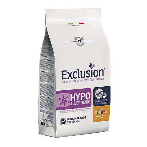 Exclusion 8011259002655 Hunde-Trockenfutter 12 kg Adult Ente, Kartoffel