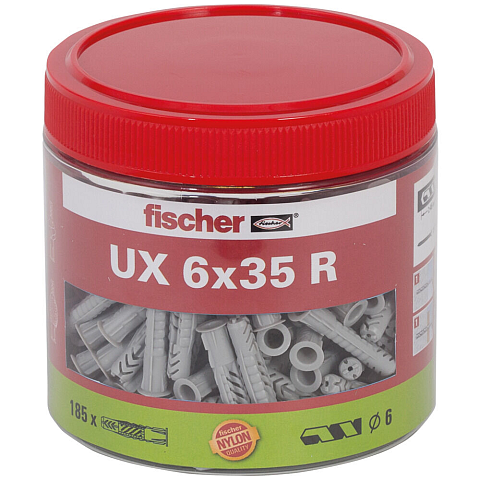Fischer 531027 Dübel 185 Stück(e) Nylon Rund