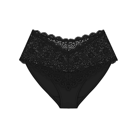 Triumph Amourette Maxi Brief Hochgeschnittener Slip Schwarz