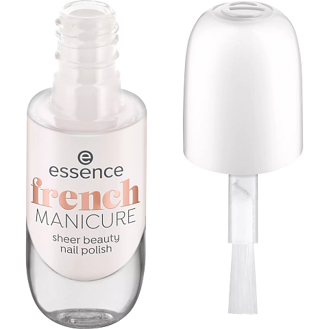 Essence french MANICURE sheer beauty Nagellack 8 ml Weiß Glanz