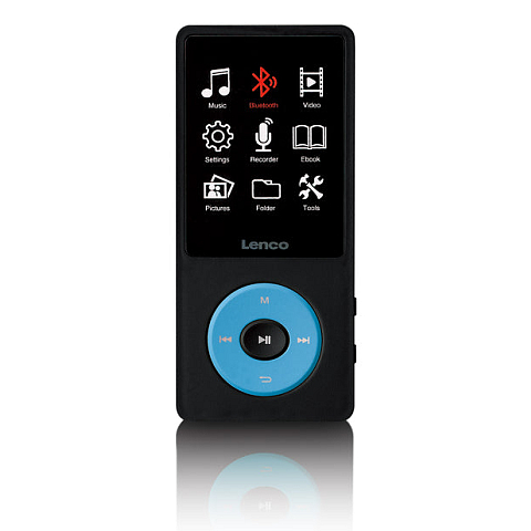 Lenco Xemio-860BU MP3 Spieler 8 GB Schwarz, Blau