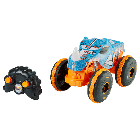 Hot Wheels Monster Trucks RC Rhinomite im Maßstab 1:24, Spielzeug-Truck mit batteriebetriebener Fernbedienung