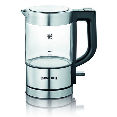 Severin WK 3472 Wasserkocher 0,5 l 1100 W Silber
