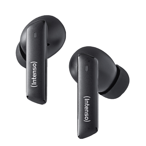 Intenso T500HAE Kopfhörer True Wireless Stereo (TWS) im Ohr Anrufe/Musik/Sport/Alltag USB Typ-C Bluetooth Schwarz