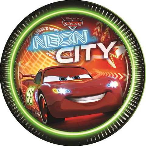 Disney Cars 82626 Teller Rund Papier Mehrfarbig 8 Stück(e)