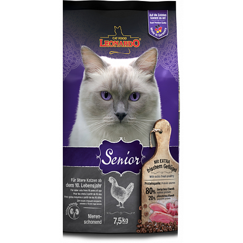 Leonardo Cat Food 758925 Katzen-Trockenfutter 7,5 kg Adult Geflügel