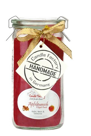 Candle Factory Mini Jumbo Wachskerze Rund Apfel Rot 1 Stück(e)