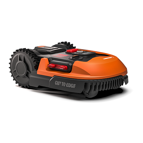 WORX WR148E Rasenmäher Rasenmähroboter Akku Schwarz, Orange