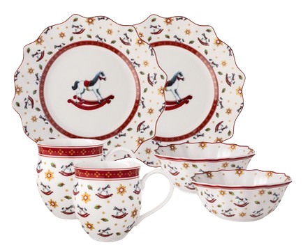 Villeroy & Boch 1485857289 Geschirrset 6 Stück(e) Porzellan Mehrfarbig