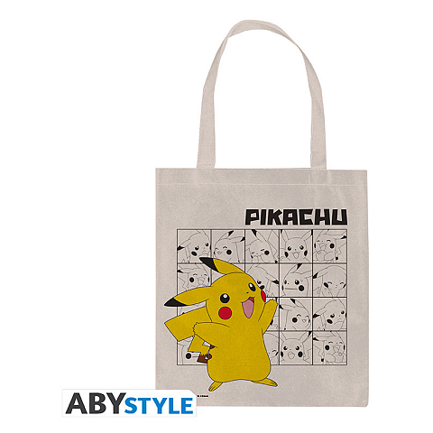 ABYstyle Pokémon Baumwolle Beige, Schwarz, Gelb Junge/Mädchen Stoffbeutel