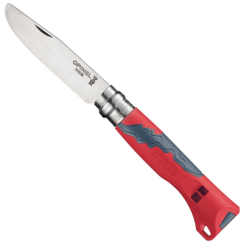 Opinel 001897 Taschenmesser Camper/scout Grau, Rot