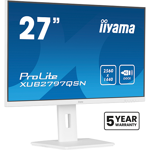 iiyama G-MASTER XUB2797QSN-W2 Computerbildschirm 68,6 cm (27") 2560 x 1440 Pixel Quad HD LED Weiß