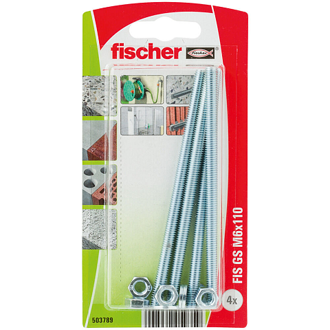 Fischer 503789 Schraube/Bolzen 4 Stück(e) M6 Bolts & nuts