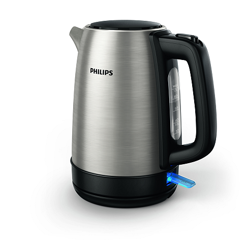 Philips Daily Collection HD9350/90 Federbel. Deckel, Metallwasserkocher, Lichtanzeige
