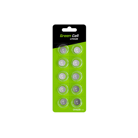 Green Cell XCR03 Haushaltsbatterie Einwegbatterie CR1620 Lithium