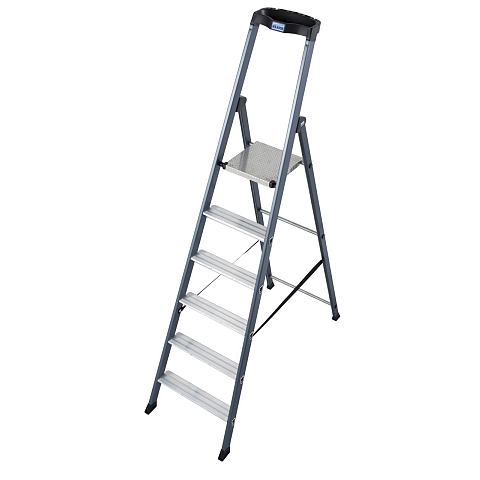 Krause 124203 Leiter Stufenleiter Metallisch
