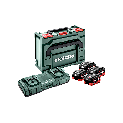 Metabo SET 4 X LIHD Akku Schwarz, Rot Universal