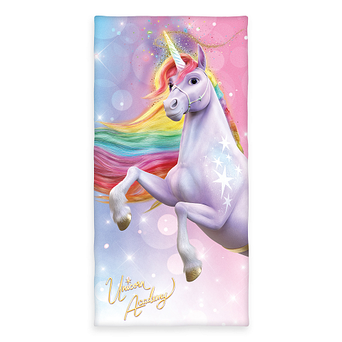 HERDING Unicorn Academy Handtuch ‘Magic’ – 75×150 cm, Velours
