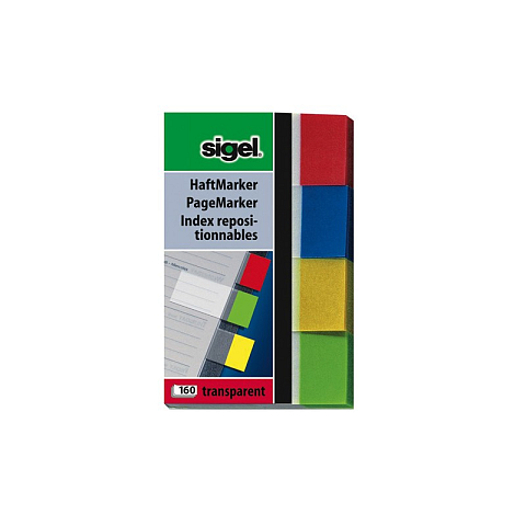 Sigel HN670 selbstklebendes Etikett Blau, Grün, Rot, Gelb 160 Stück(e)